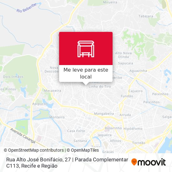 Rua Alto José Bonifácio, 27 | Parada Complementar C113 mapa