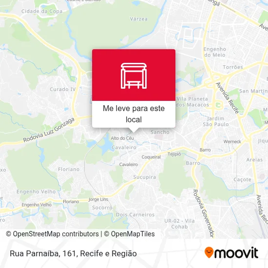 Rua Parnaíba, 161 mapa