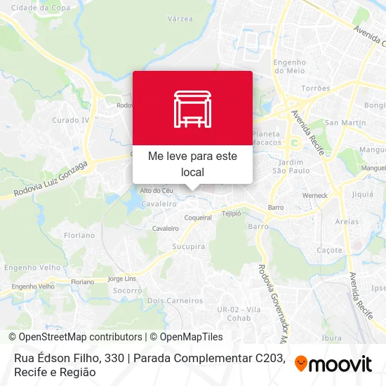Rua Édson Filho, 330 | Parada Complementar C203 mapa