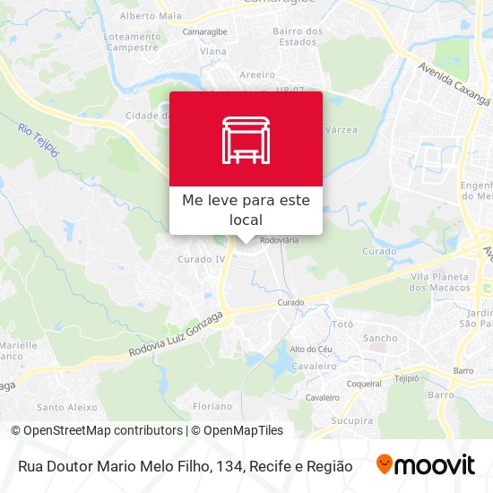 Rua Doutor Mario Melo Filho, 134 mapa