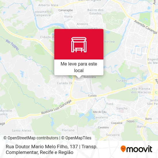 Rua Doutor Mario Melo Filho, 137 | Transp. Complementar mapa