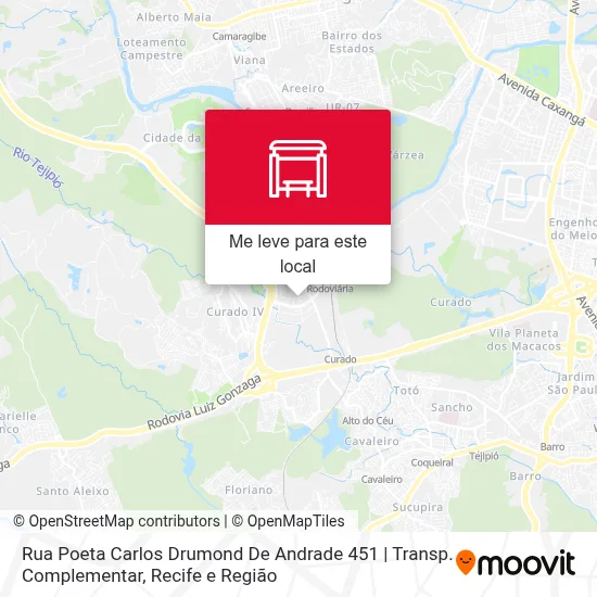 Rua Poeta Carlos Drumond De Andrade 451 | Transp. Complementar mapa
