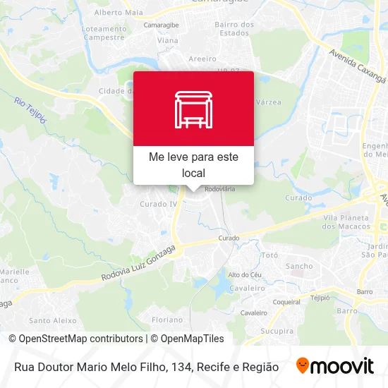 Rua Doutor Mario Melo Filho, 134 mapa