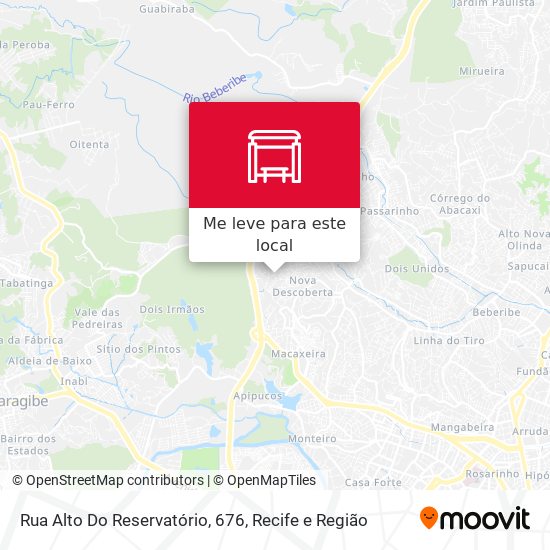 Rua Alto Do Reservatório, 676 mapa