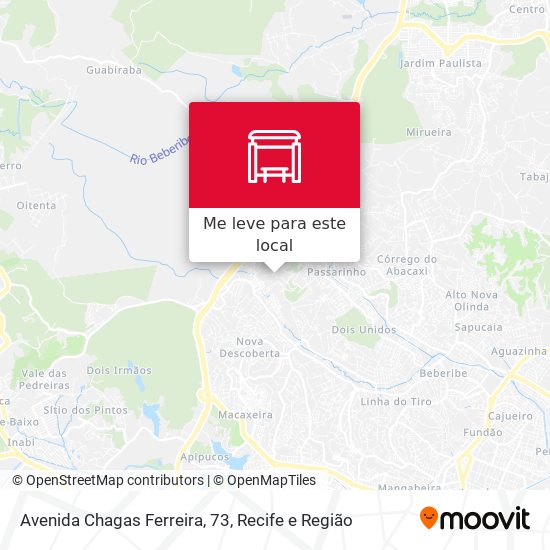 Avenida Chagas Ferreira, 73 mapa