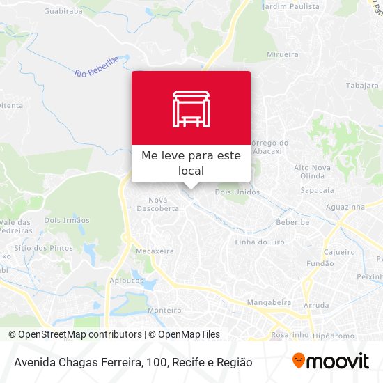 Avenida Chagas Ferreira, 100 mapa