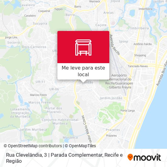 Rua Clevelândia, 3 | Parada Complementar mapa