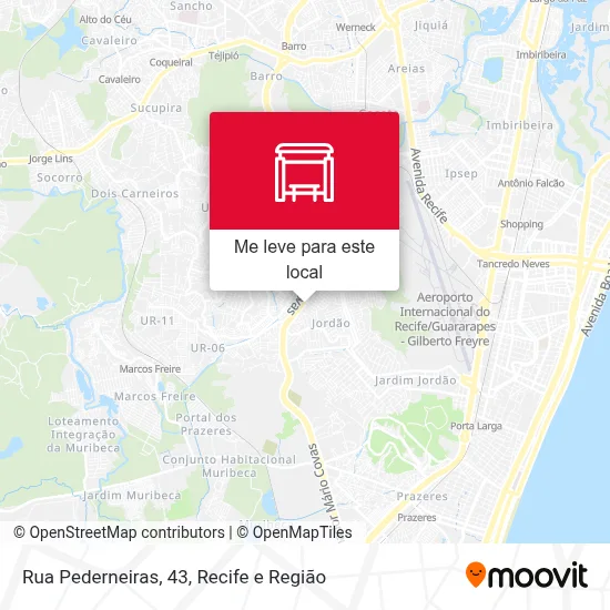 Rua Pederneiras, 43 mapa