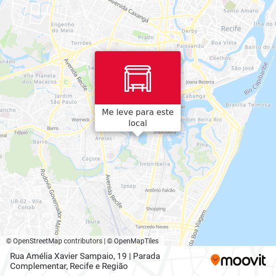 Rua Amélia Xavier Sampaio, 19 | Parada Complementar mapa