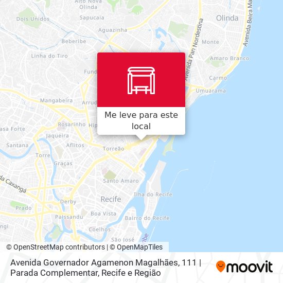 Avenida Governador Agamenon Magalhães, 111 | Parada Complementar mapa