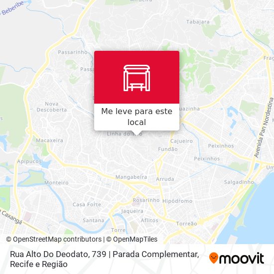 Rua Alto Do Deodato, 739 | Parada Complementar mapa
