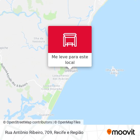 Rua Antônio Ribeiro, 709 mapa