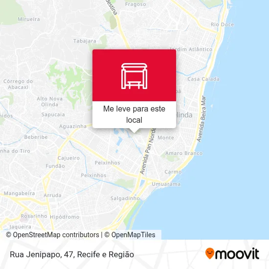 Rua Jenipapo, 47 mapa