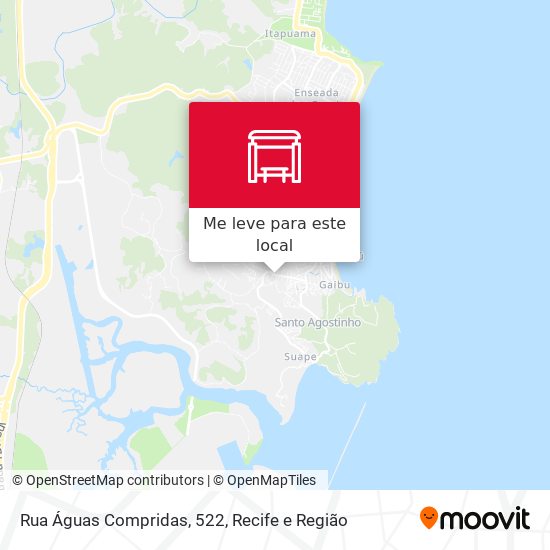 Rua Águas Compridas, 522 mapa