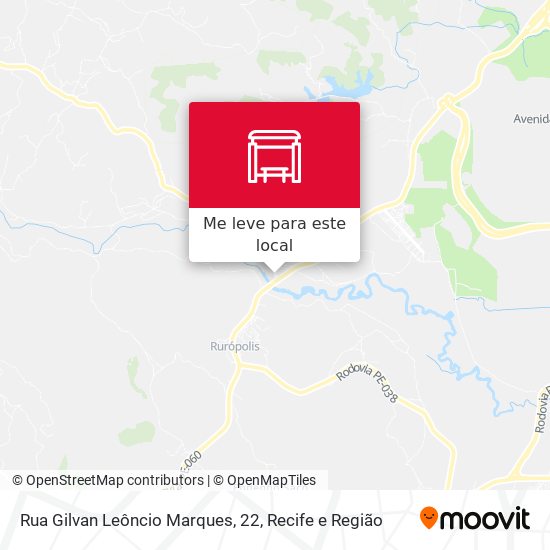 Rua Gilvan Leôncio Marques, 22 mapa