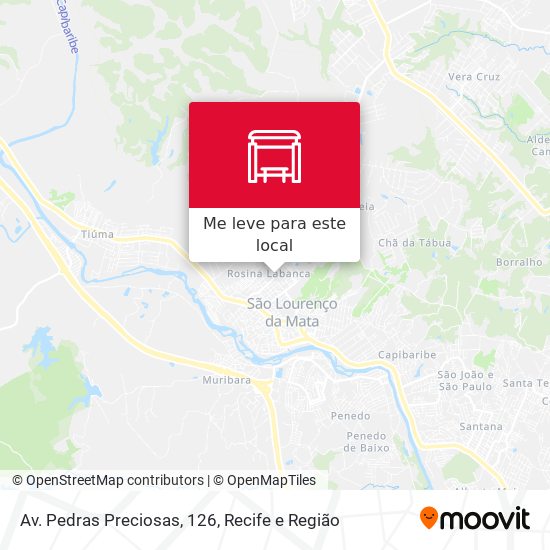 Av. Pedras Preciosas, 126 mapa