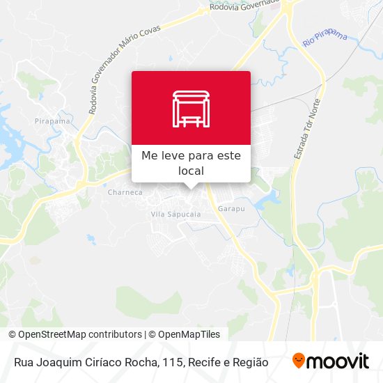 Rua Joaquim Ciríaco Rocha, 115 mapa