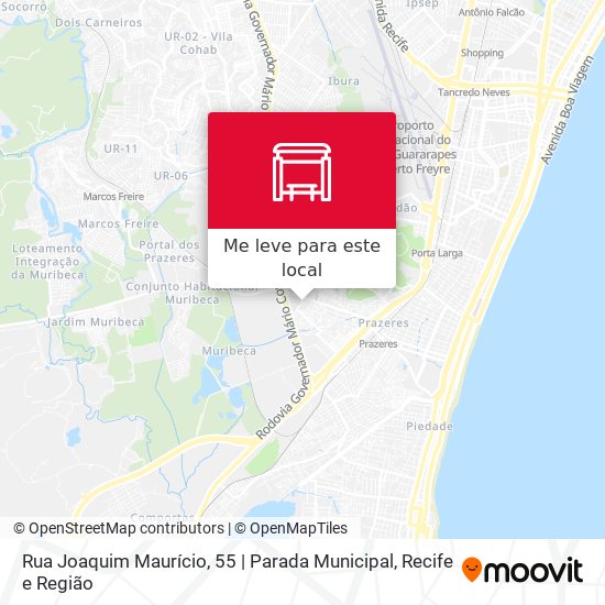 Rua Joaquim Maurício, 55 | Parada Municipal mapa