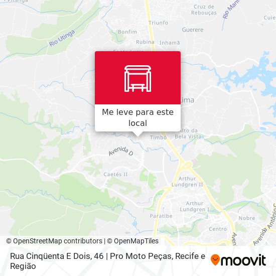 Rua Cinqüenta E Dois, 46 | Pro Moto Peças mapa