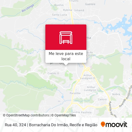 Rua 40, 324 | Borracharia Do Irmão mapa