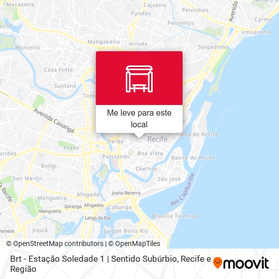 Brt - Estação Soledade 1 | Sentido Subúrbio mapa