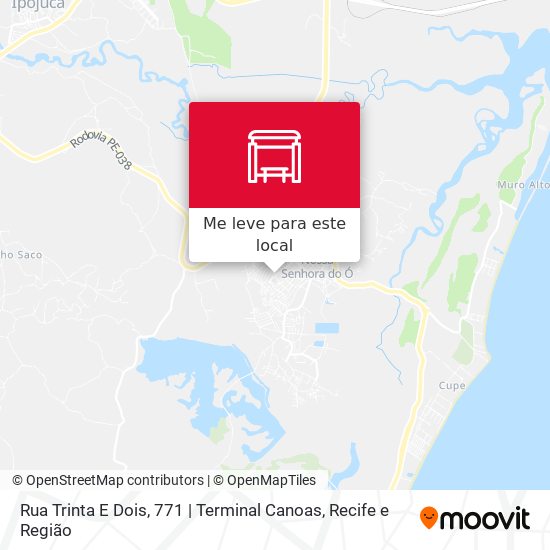 Rua Trinta E Dois, 771 | Terminal Canoas mapa