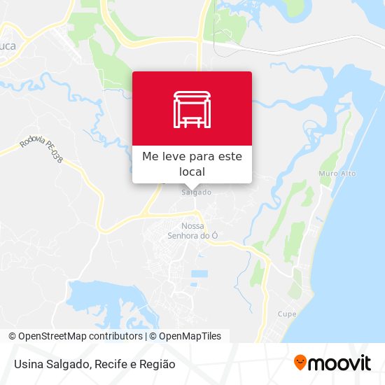 Usina Salgado mapa