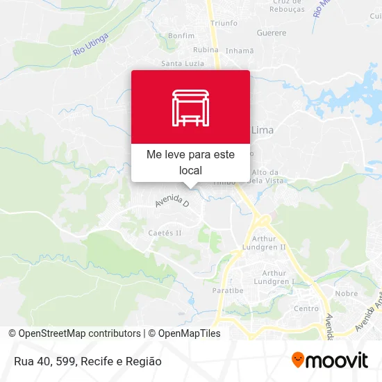 Rua 40, 599 mapa