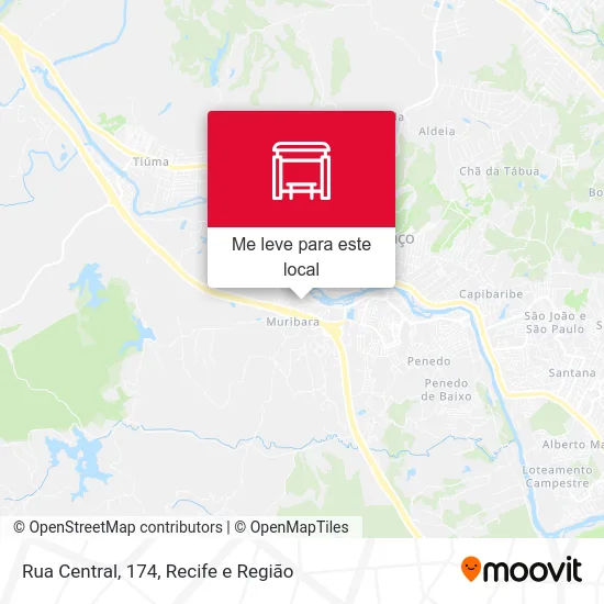 Rua Central, 174 mapa
