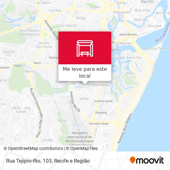 Rua Tejipio-Rio, 103 mapa