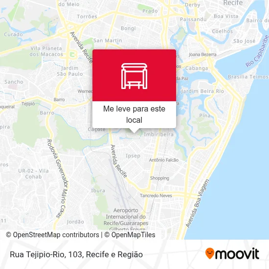 Rua Tejipio-Rio, 103 mapa
