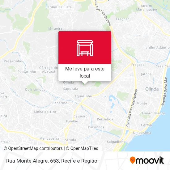 Rua Monte Alegre, 653 mapa