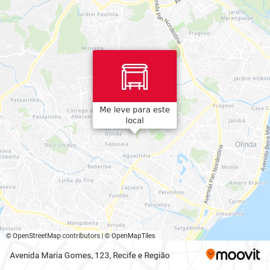 Avenida Maria Gomes, 123 mapa