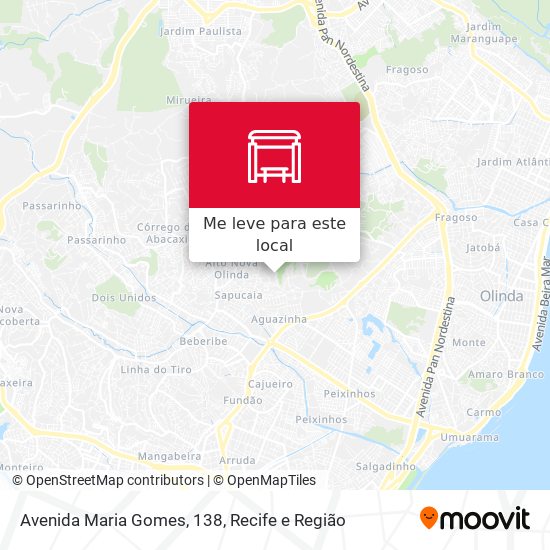 Avenida Maria Gomes, 138 mapa