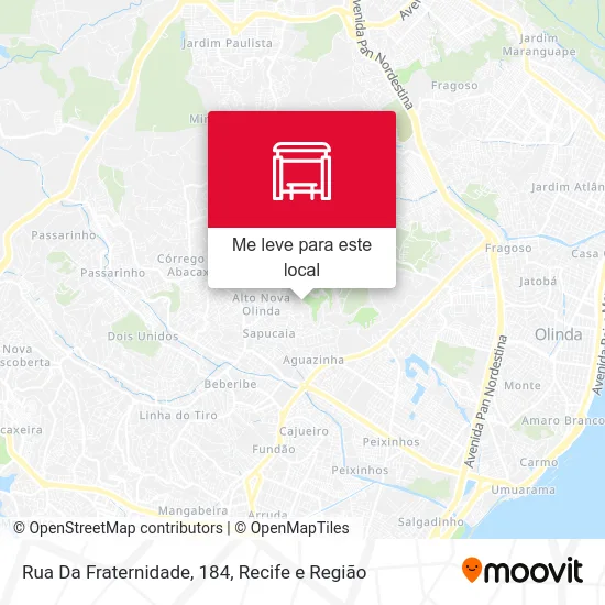 Rua Da Fraternidade, 184 mapa