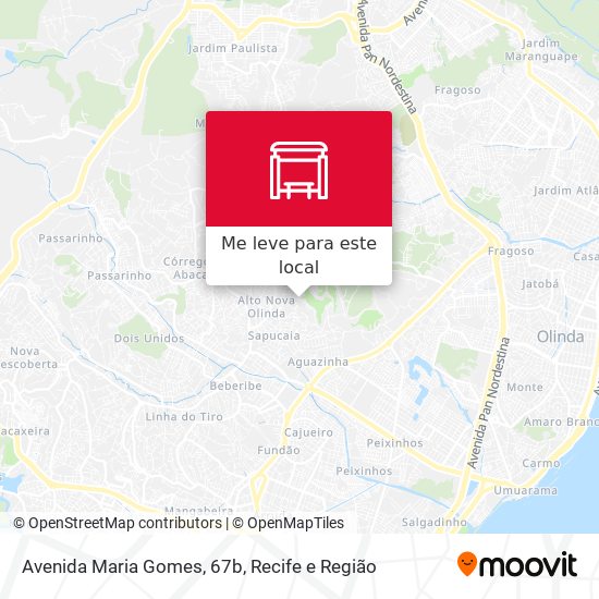 Avenida Maria Gomes, 67b mapa