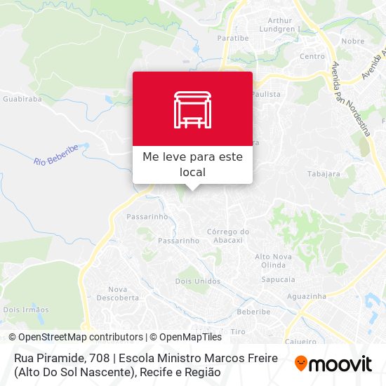 Rua Piramide, 708 | Escola Ministro Marcos Freire (Alto Do Sol Nascente) mapa
