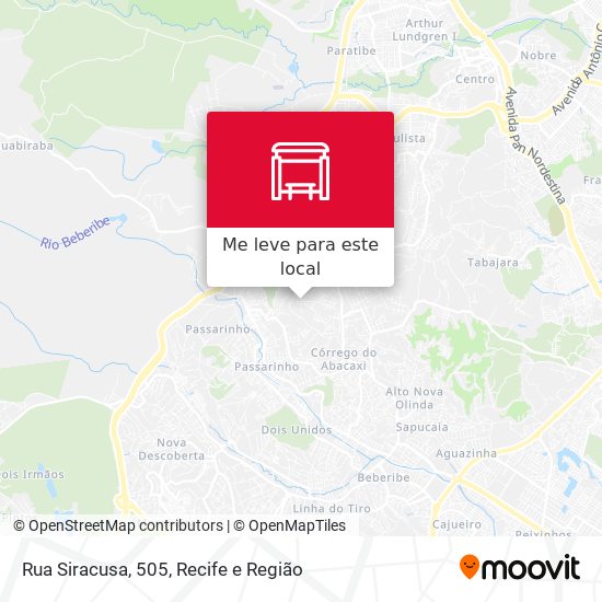 Rua Siracusa, 505 mapa