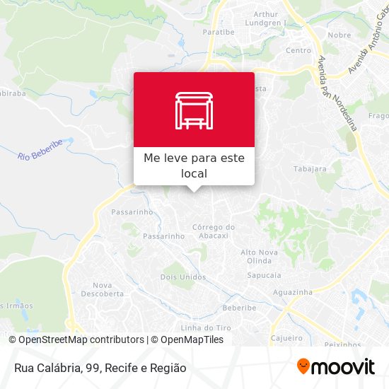 Rua Calábria, 99 mapa