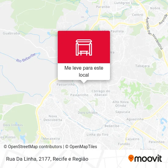 Rua Da Linha, 2177 mapa
