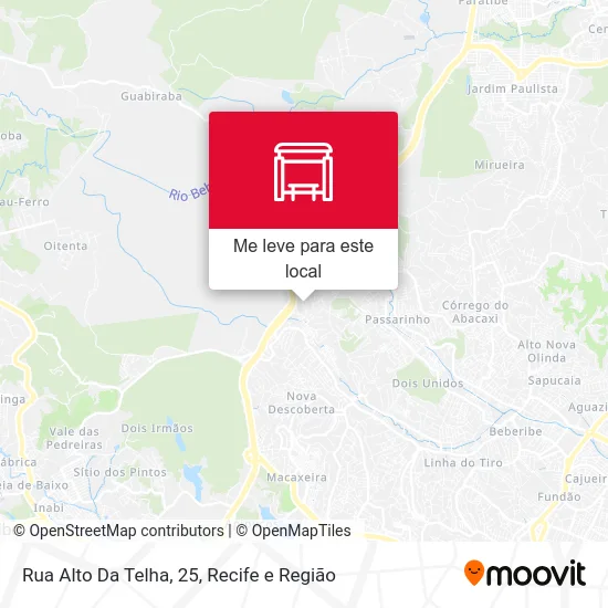 Rua Alto Da Telha, 25 mapa