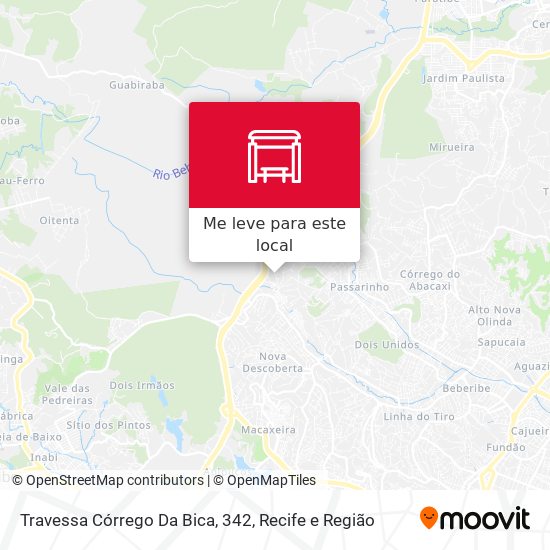 Travessa Córrego Da Bica, 342 mapa