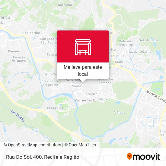 Rua Do Sol, 400 mapa