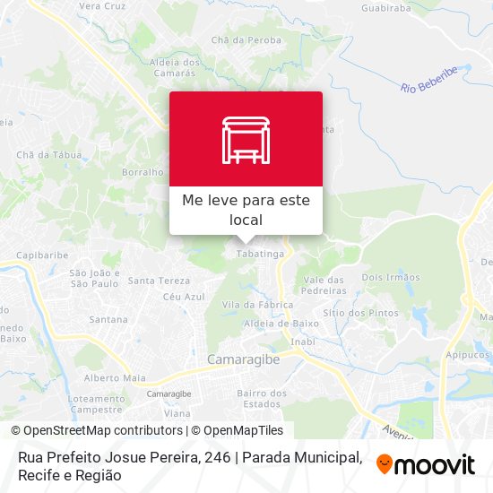 Rua Prefeito Josue Pereira, 246 | Parada Municipal mapa