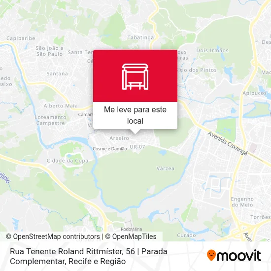 Rua Tenente Roland Rittmíster, 56 | Parada Complementar mapa