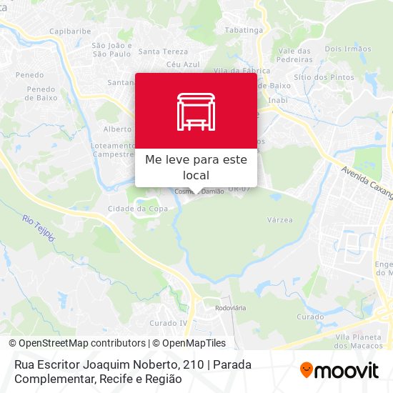 Rua Escritor Joaquim Noberto, 210 | Parada Complementar mapa