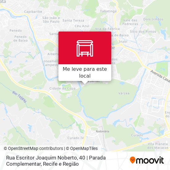 Rua Escritor Joaquim Noberto, 40 | Parada Complementar mapa
