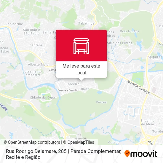Rua Rodrigo Delamare, 285 | Parada Complementar mapa