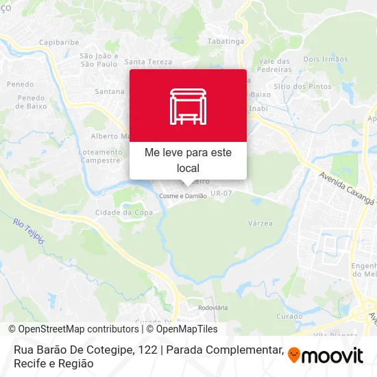 Rua Barão De Cotegipe, 122 | Parada Complementar mapa