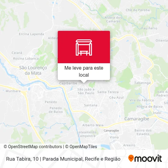 Rua Tabira, 10 | Parada Municipal mapa
